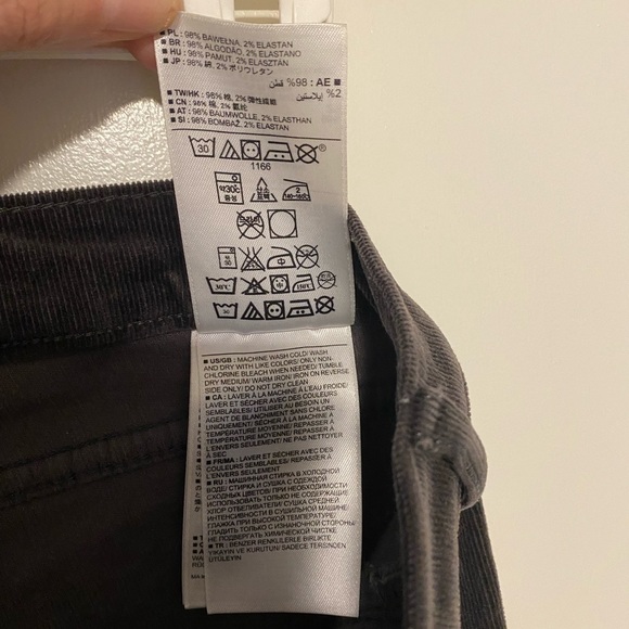 Banana Republic Grey Corduroy Pants with Zipper Details Size 29 - Picture 5 of 7